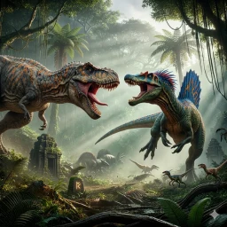 Urzeit-Dino-Kampfspiel